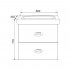 Тумба с раковиной Marka One Arrondi 60П white