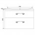 Тумба с раковиной Marka One Delice 75П white