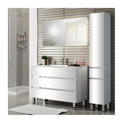 Мебель для ванной Sanvit Кубэ-3 120 белый глянец