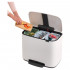 Мусорное ведро Brabantia Bo Pedal Bin 121005 11 + 11 + 11 л