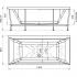 Акриловая ванна Radomir Палермо Лечебный Chrome 180x85