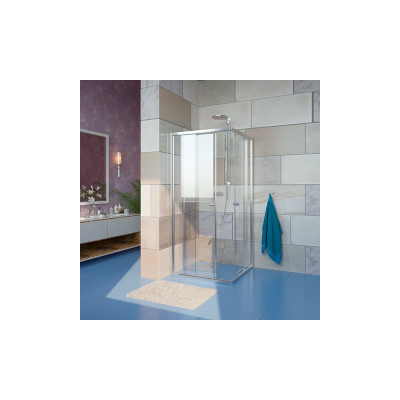 Душевой уголок GuteWetter Guwer GK-664S 90x90 см стекло бесцветное, профиль хром