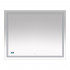 Зеркало Misty Неон 2 LED 100x80, с часами, сенсор на зеркале