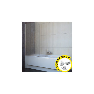 Шторка на ванну Koller Pool Waterfall Line QP93 L Chrome Grape + набор в подарок