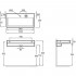 Раковина Jacob Delafon Terrace EXC9112 100 см с подсветкой