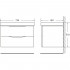 Тумба с раковиной BelBagno Fly 70 cappuccino lucido