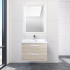 Тумба с раковиной BelBagno Aurora 70 rovere galifax bianco
