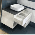 Тумба с раковиной Comforty Прага 75 дуб белый