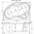 Акриловая ванна Aquanet Capri 170x110 L