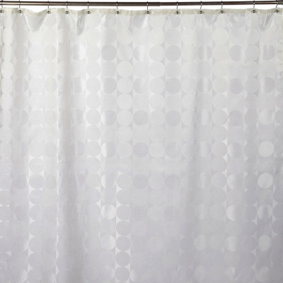 Штора для ванной Carnation Home Fashions Jacquard Ivory Circle