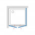 Душевой уголок GuteWetter Practic Square GK-402 левая 120x120 см стекло бесцветное, профиль матовый хром
