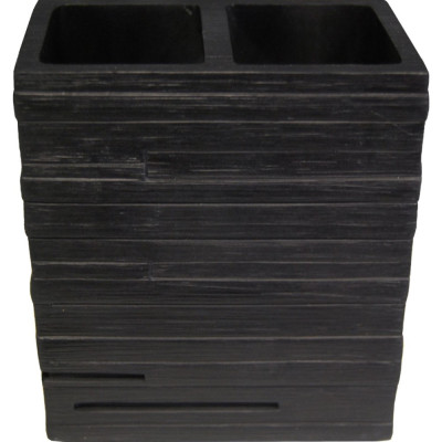 Стакан Ridder Brick 22150210 для зубных щеток, черный