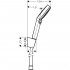Душевой гарнитур Hansgrohe Crometta Vario 26692400 1,6 м